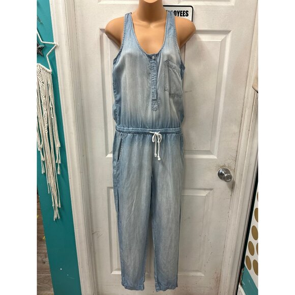 Cloth and Stone Denim Tank Jumpsuit in S - Picture 1 of 1